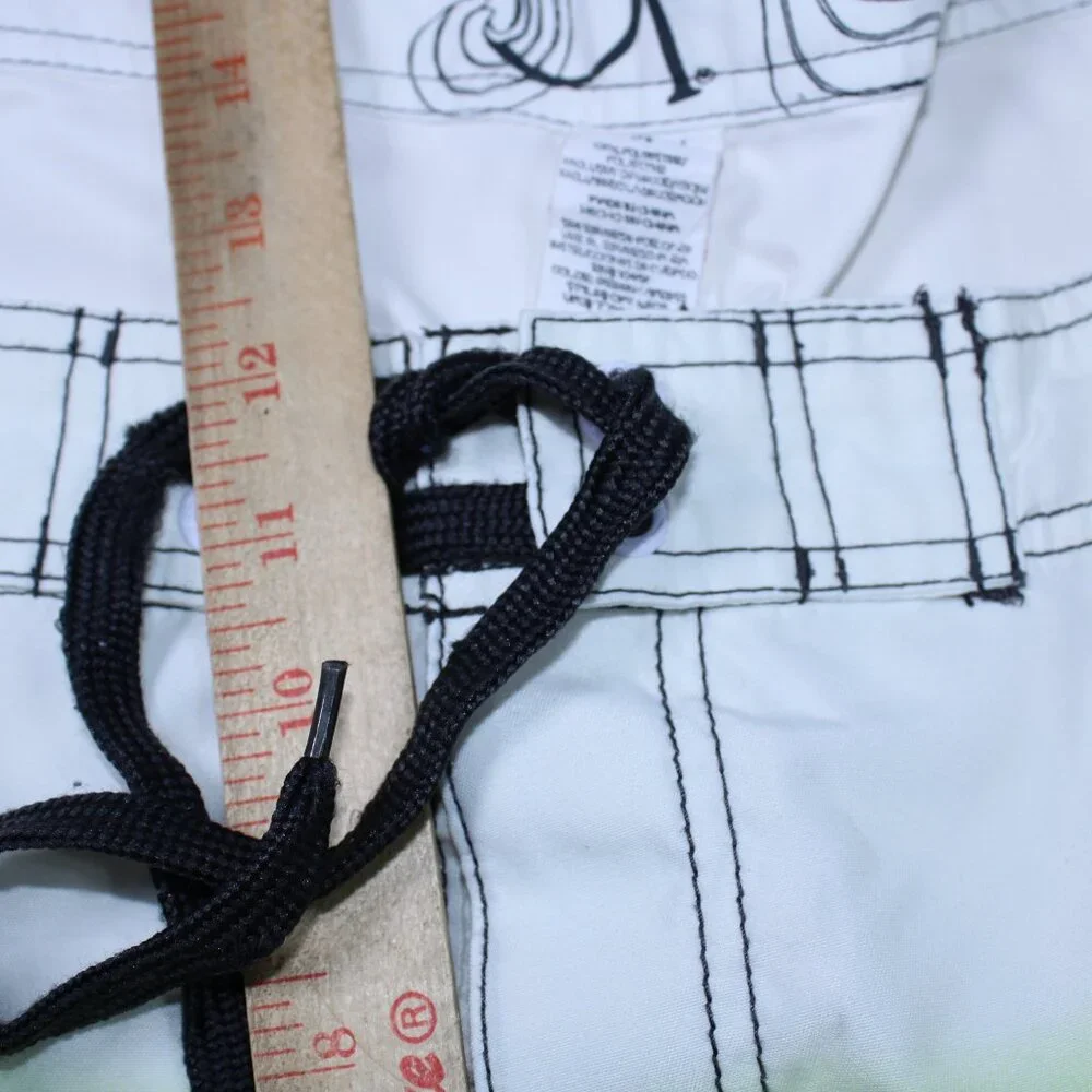 Ocean Pacific Board Shorts Mens 38 Surfing Palm Tree - Picture 5 of 9